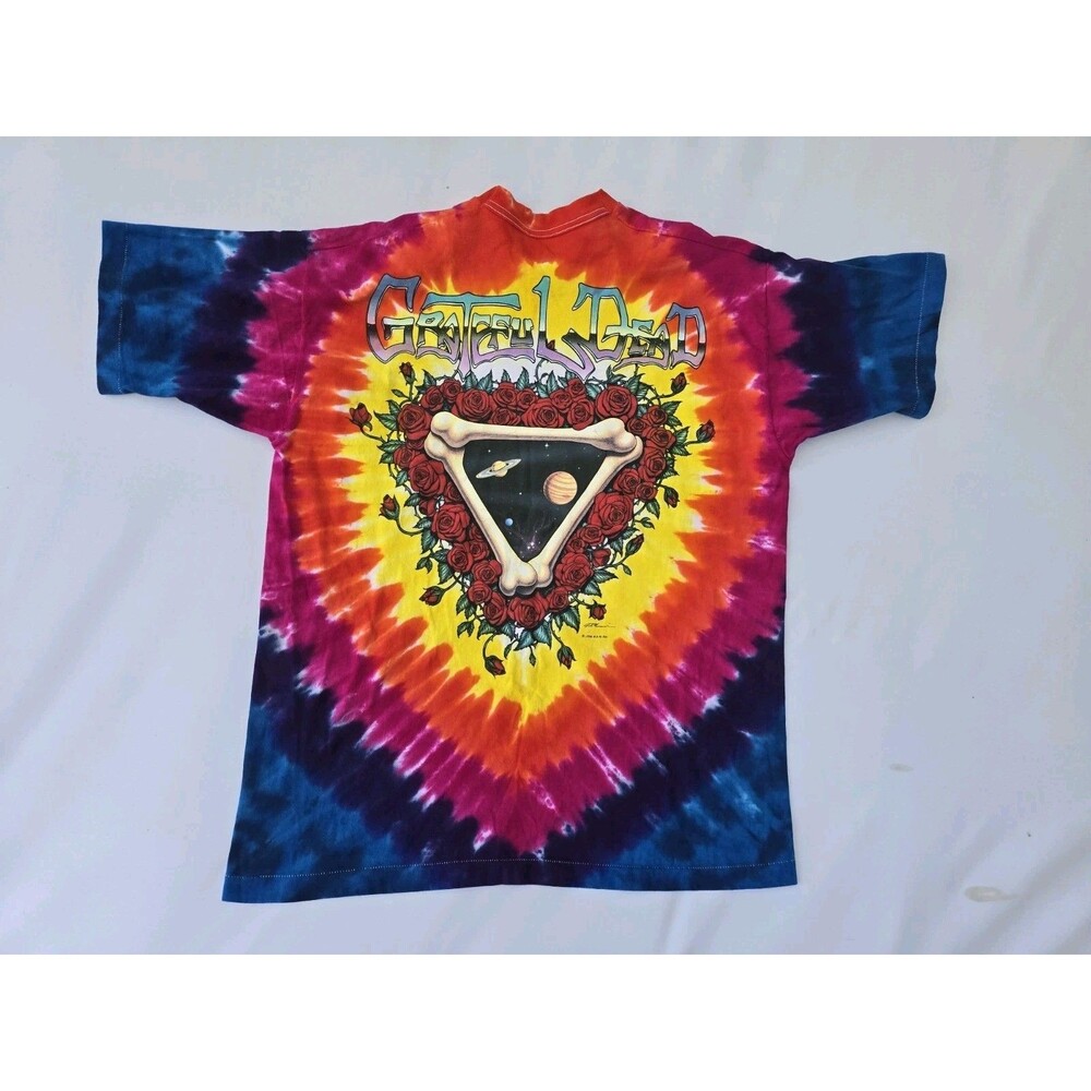 Vintage Grateful Dead Space Your Face T Shirt Liquid Blue 1992 XL - Picture 8 of 10